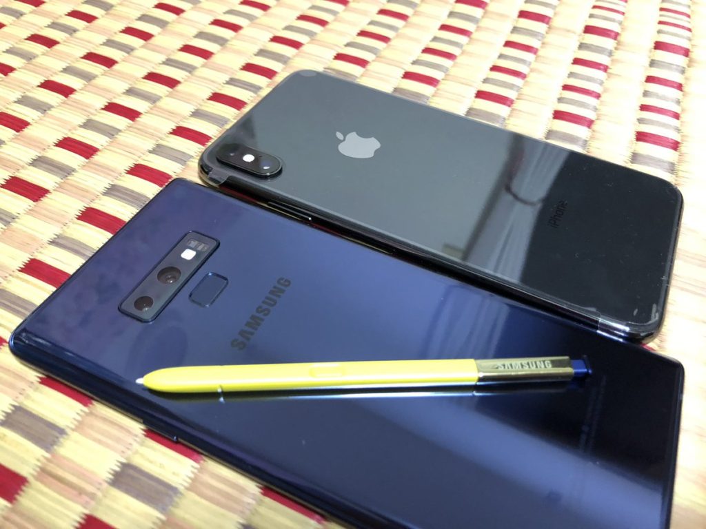 どちらがお勧めか Galaxy Note9 と Iphone Xs Maxを比較レビュー Skyblue